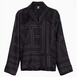 Toteme Silk Monogram Shirt